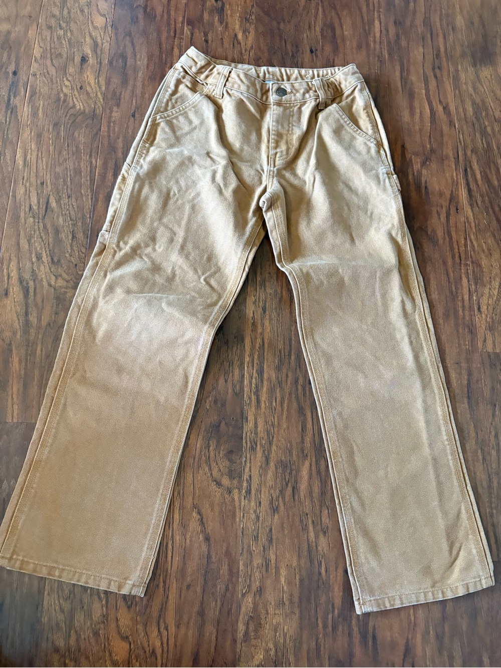 Carhartt Kids Canvas Work Pants Tan Size 12